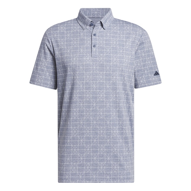 Adidas Golf Go-To Printed Polo Preloved Ink Small