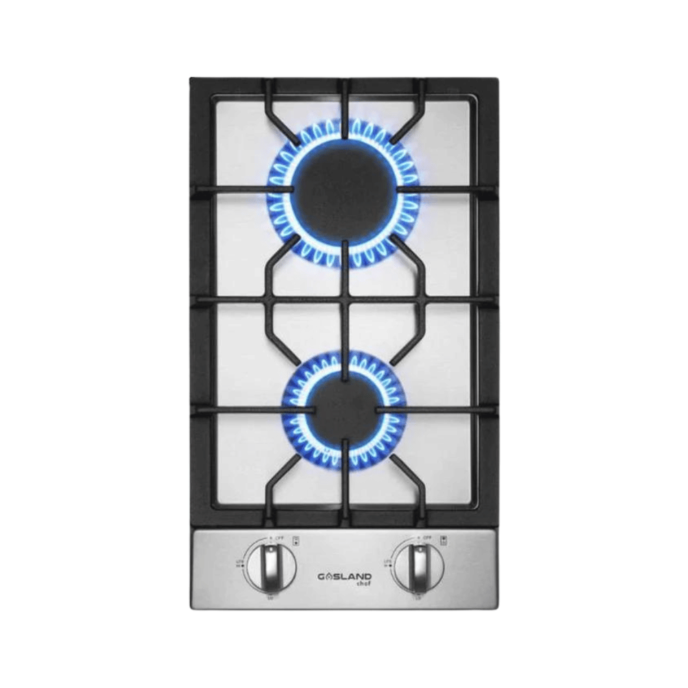 12" 2 Burner Stainless Steel Gas Cooktop